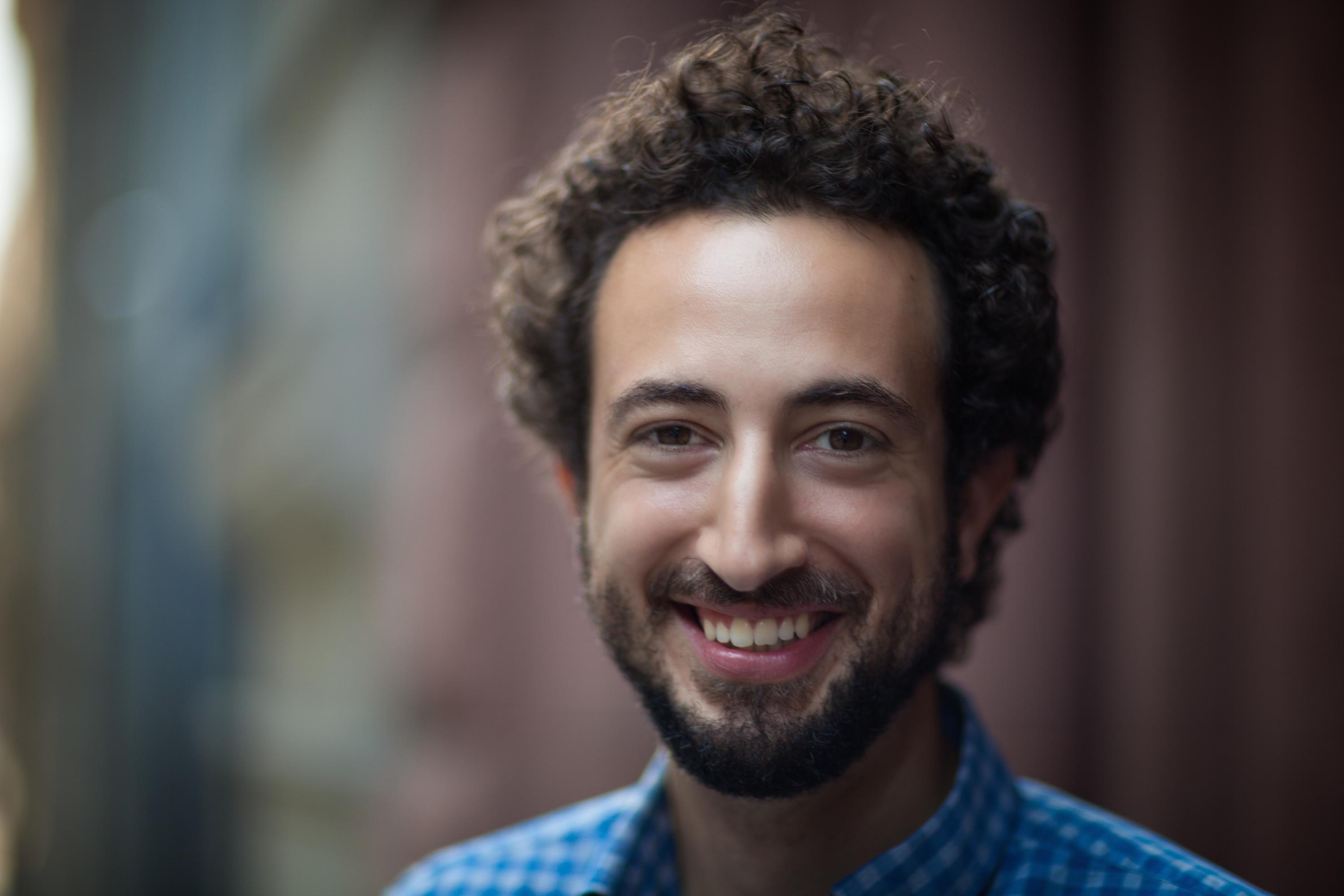 Josh Kriegman looks directly at the camera.